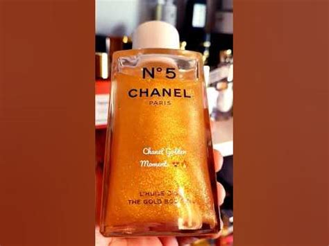 chanel huile d'or|Chanel massage oil.